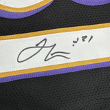 Autographed/Signed Jamal Lewis Baltimore Black Football Jersey JSA COA