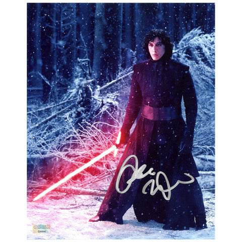 Adam Driver Autographed Star Wars Starkiller Unmasked 8x10 Photo