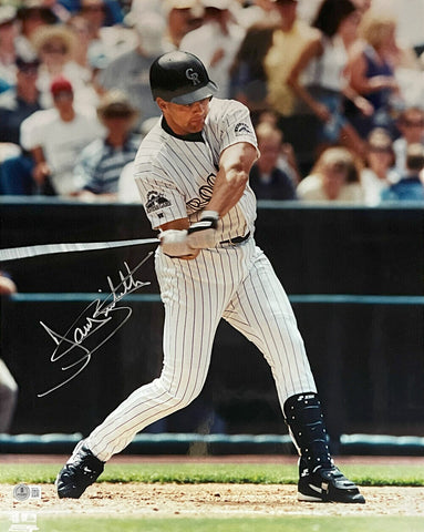 Dante Bichette Signed Colorado Rockies PF 16x20 Photo Beckett 44744