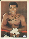 Muhammad Ali Boxing Authentic Signed 8X11 Magazine Page Photo PSA/DNA #G61386