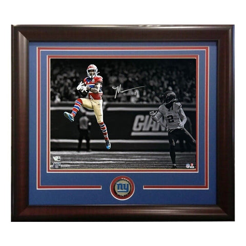 Malik Nabers Signed 16x20 Framed Spotlight Photo NY Giants Rookie Auto Fanatics