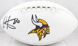 Cris Carter Autographed Minnesota Vikings Logo Football-Beckett W Hologram