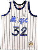 MAGIC SHAQUILLE O'NEAL AUTOGRAPHED M&N 1993-94 HWC JERSEY L BECKETT 235517