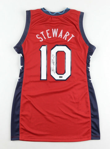 Breanna Stewart Signed Team USA Jersey (Steiner) 2021 Tokyo Olympic Gold Medal