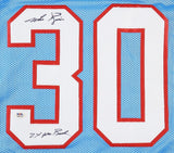 Mike Rozier Signed Houston Oilers Jersey Inscribed "2x Pro Bowl" (PSA) Nebraska