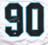 Julius Peppers Autographed White Pro Style Jersey - Beckett W Hologram *Silver