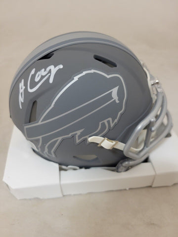 AMARI COOPER SIGNED BUFFALO BILLS SLATE SPEED MINI HELMET BECKETT COA