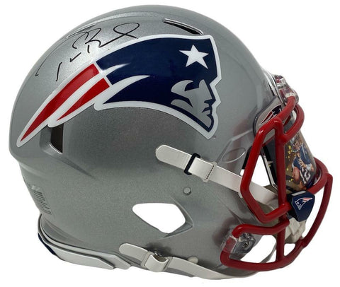 TOM BRADY Autographed Patriots HOF Custom Visor Authentic Speed Helmet FANATICS