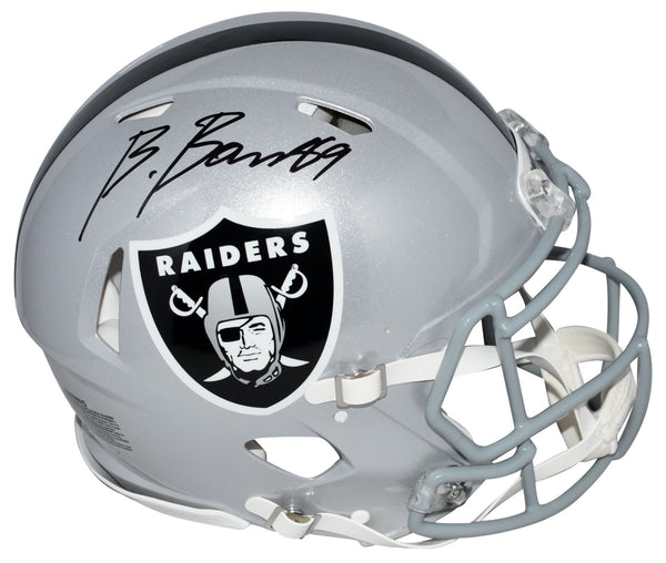 BROCK BOWERS AUTOGRAPHED LAS VEGAS RAIDERS AUTHENTIC SPEED HELMET BECKETT