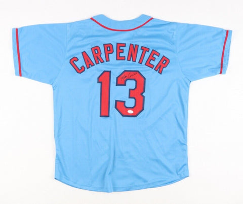 Matt Carpenter Signed St. Louis Cardinal Powder Jersey (JSA COA) 3xAll Star 3 B