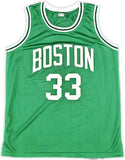 BOSTON CELTICS LARRY BIRD AUTOGRAPHED SIGNED GREEN JERSEY JSA STOCK #220499