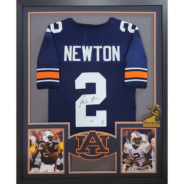 Cam Newton Autographed Signed Framed Auburn Heisman Jersey GTSM