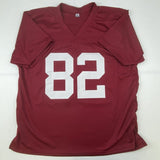 Autographed/Signed Ozzie Newsome Alabama Red College Football Jersey JSA COA