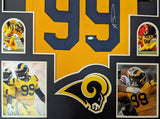 FRAMED LOS ANGELES RAMS AARON DONALD AUTOGRAPHED SIGNED JERSEY JSA COA