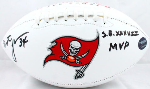 Dexter Jackson Autographed Tampa Bay Buccaneers Logo Football w/SB MVP-Prova