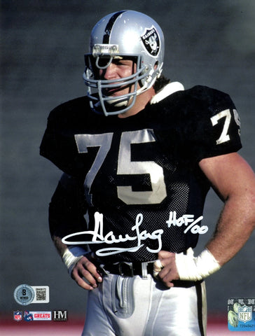 Howie Long Autographed Oakland Raiders 8x10 Photo HOF Beckett Witness 49677