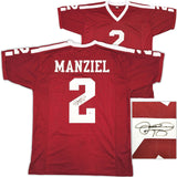 TEXAS A&M AGGIES JOHNNY MANZIEL AUTOGRAPHED MAROON JERSEY PSA/DNA STOCK #229531