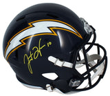 Justin Herbert Autographed Chargers 1988-06 Throwback Full Size Helmet Fanatics