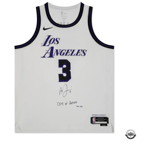 Anthony Davis Autographed 22-23 Lakers Ins. City of Angels Auth. Nike Jersey UDA