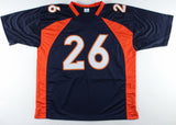 Clinton Portis Signed Denver Broncos Blue Jersey (JSA COA) 2xPro Bowl R.B.