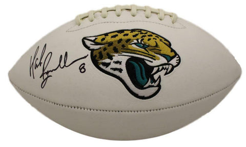 Mark Brunell Autographed/Signed Jacksonville Jaguars Logo Football BAS 22528