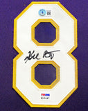 Lakers Kobe Bryant Autographed Framed Purple & Yellow Jersey 2/8 Beckett AC41085