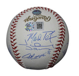 2009 New York Yankees Team Signed World Series Baseball 9 Sigs Steiner 33948