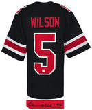 Garrett Wilson Signed Black Custom College Football Jersey - (JSA COA)