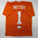 Autographed/Signed Jason Witten Tennessee Orange College Jersey Beckett BAS COA