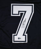 Trevon Diggs Autographed Blue Pro Style Jersey - Beckett W Hologram *Black