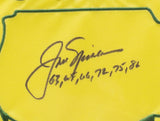 Jack Nicklaus Signed Framed 2016 Masters Golf Flag w/Years BAS LOA A49480