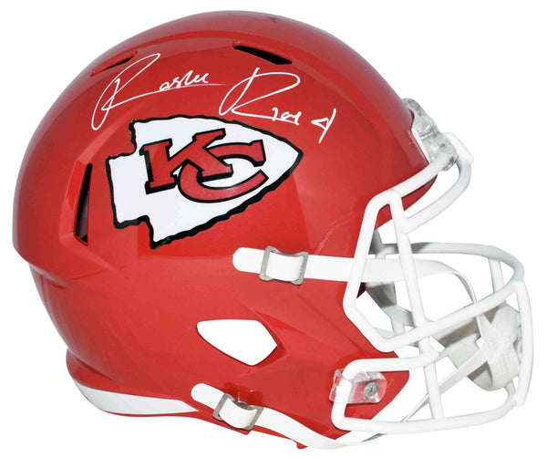 RASHEE RICE SIGNED AUTOGRAPHED KANSAS CITY CHIEFS FULL SIZE SPEED HELMET BECKETT