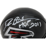 Deion Sanders Signed Atlanta Falcons VSR4 TB Mini Helmet HOF BAS 45410