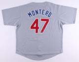 Miguel Montero Signed Chicago Cubs Jersey (Schwartz) 2016 World Champion Catcher