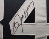 OAKLAND RAIDERS BO JACKSON AUTOGRAPHED FRAMED BLACK JERSEY BECKETT BAS QR 209454