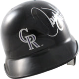 Larry Walker Signed Colorado Rockies Mini Batting Helmet NL MVP Beckett 44244