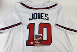 Chipper Jones Signed Atlanta Braves Jersey (JSA COA) HOF 8xAll Star 3rd Baseman