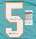 Sean Young Signed Jersey Inscribed "Ray Finkle" (JSA COA) Ace Ventura /Dolphins