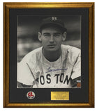 Ted Williams Autographed Boston Red Sox Framed 16" x 20" Photograph PSA/DNA