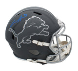 Aidan Hutchinson Signed Detroit Lions Speed Full Size Slate NFL Helmet