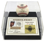 Cardinals Bob Gibson Signed Thumbprint Baseball LE #'d/200 w/ Display Case BAS