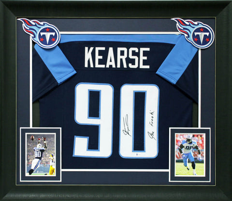 Jevon Kearse Authentic Signed Navy Blue Pro Style Framed Jersey BAS Witnessed