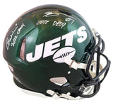 Jets Garrett Wilson & Ahmad Sauce Gardner Signed F/S Proline Helmet W/ Case BAS