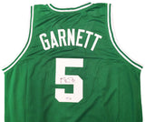 BOSTON CELTICS KEVIN GARNETT AUTOGRAPHED GREEN JERSEY BECKETT BAS QR 203548