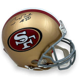 49ers Jerry Rice Autographed Signed Authentic Helmet - Beckett