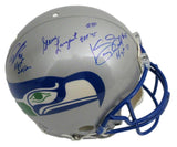 Seahawks HOF'ers Multi-Autographed Full Size Proline Authentic Helmet JSA