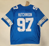 AIDAN HUTCHINSON SIGNED DETROIT LIONS NIKE XXL LIMITED FUSE JERSEY BECKETT COA