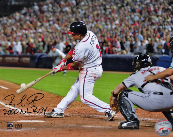 Rafael Furcal Signed Atlanta Braves Swinging 8x10 Photo w/2000 NL ROY - (SS COA)