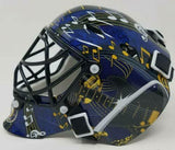 MARTIN BRODEUR Autographed "HOF 18" St. Louis Blues Mini Goalie Mask FANATICS