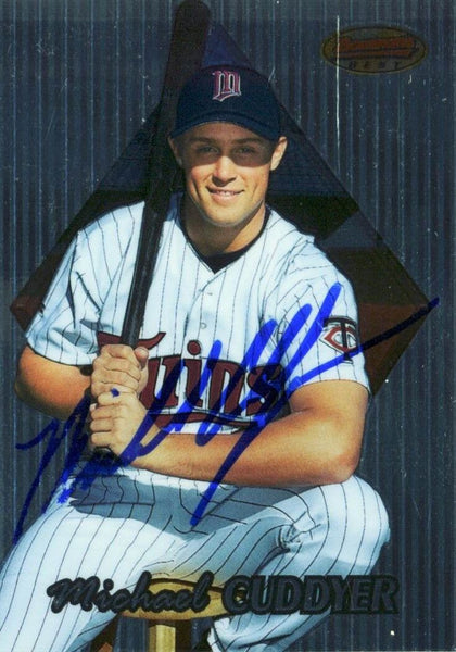 Twins Michael Cuddyer Authentic Signed Card 1999 Bowman's Best RC #128 w /COA